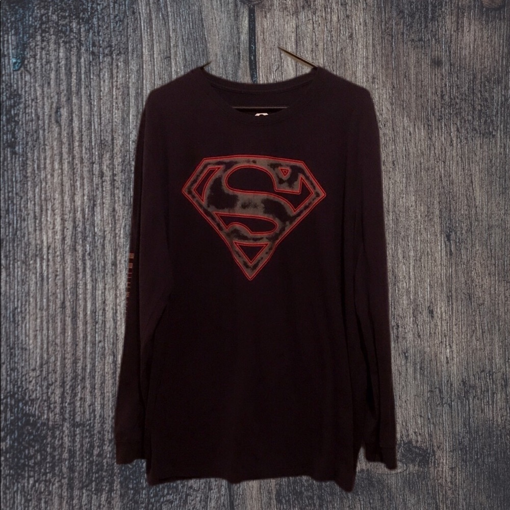 Men's Long Sleeve Superman shirt